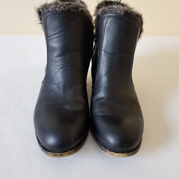 London Fog Women Black Ankle Boots Shoes - Picture 2 of 8